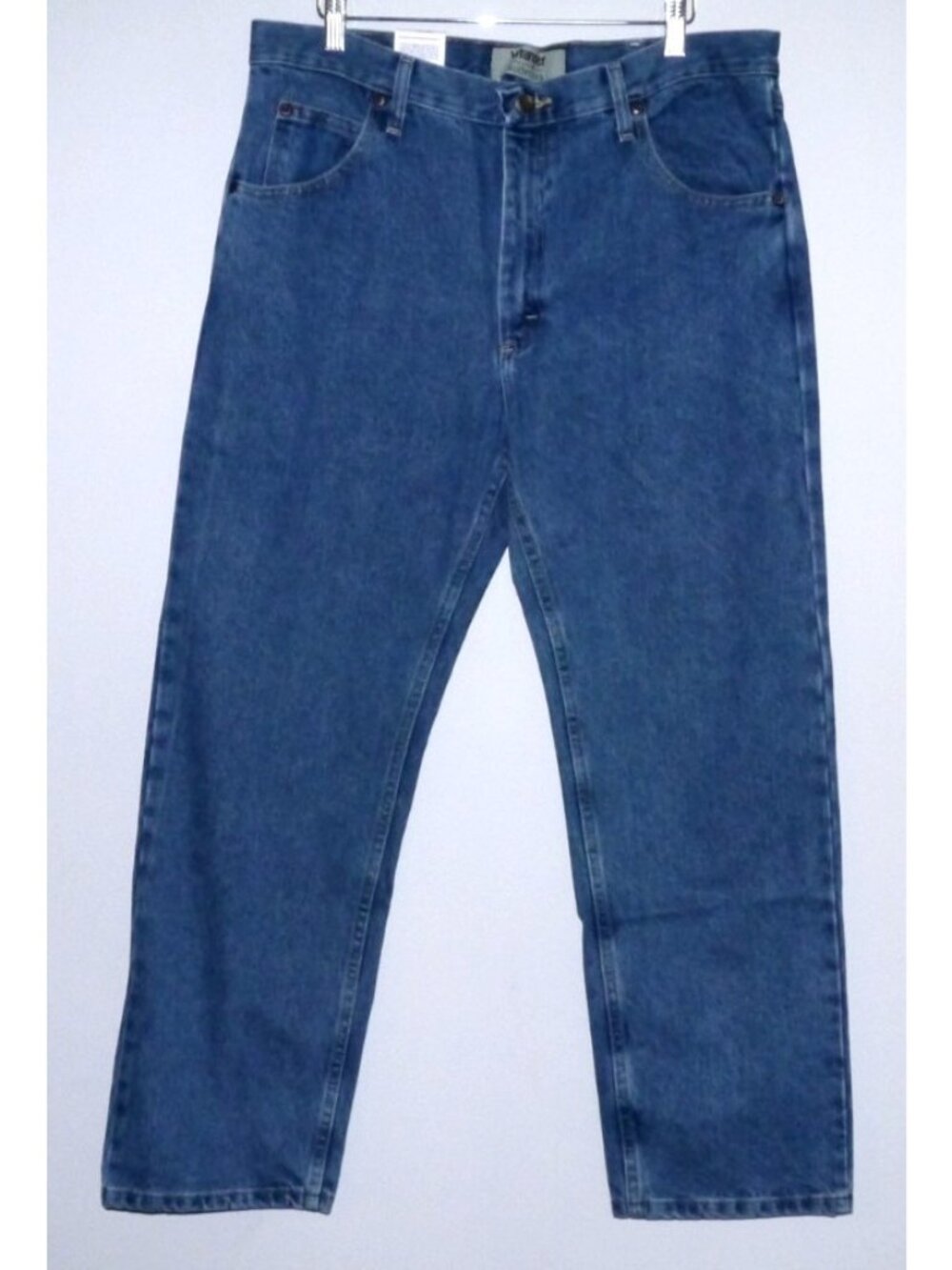 Wrangler Authentics 1947 blue jeans straight leg 100% cotton men's 36 x 29 New
